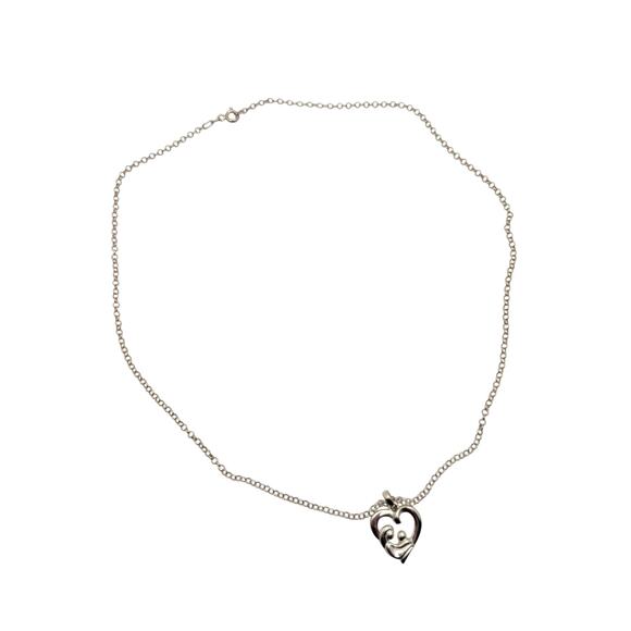 Mexico 925 Mother and Child Necklace - Picture 4 of 7